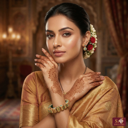 Designer Gold Kundan Bracelet | Traditional Indian Bridal Jewellery