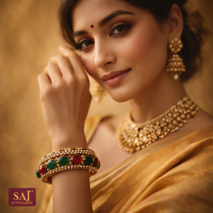 Traditional Gold Kundan & Pearl Jewelry Set | Bridal & Festive Collection